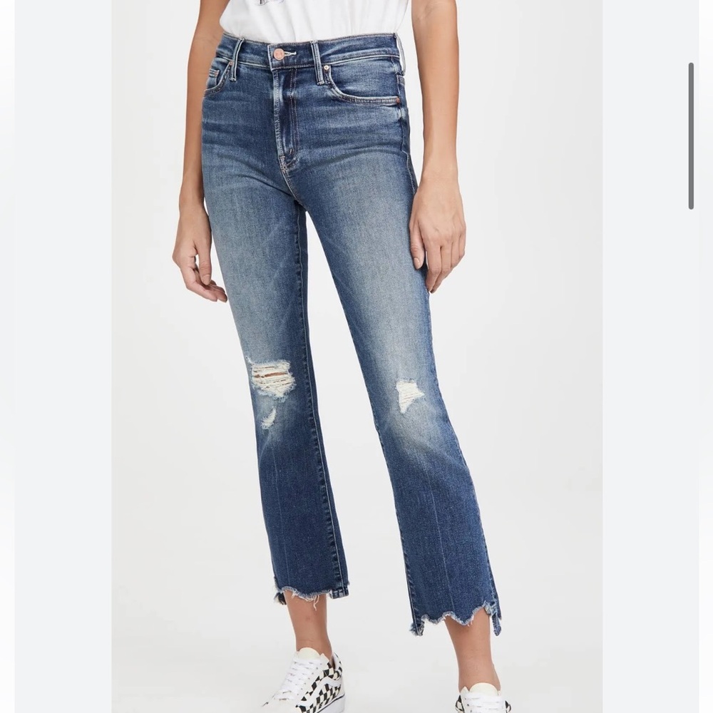 MOTHER Jeans Insider Crop Step Chew 25